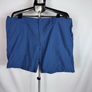 Columbia Mens Shorts 40x8 Blue Outdoor Hiking Casual Lightweight